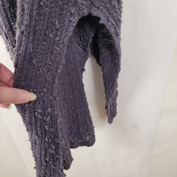 Free People womens grey popcorn knit duster cardigan Size small - Picture 6 of 10